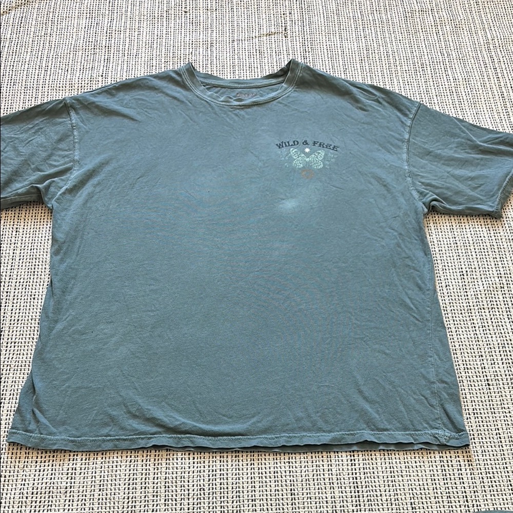 Arizona Jean Company Junior’s Oversized Blue Short Sleeve Tee SZ Small